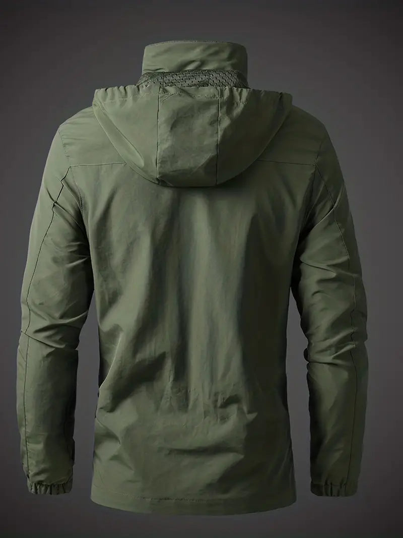 Kurtka Męska Outdoor Zimowa w Stylu Przeciwdeszczowym | Ciepła Kurtka Męska