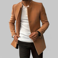 Płaszcz Męski w Klasycznym Stylu na Jesień i Zimę | Elegancka Kurtka Męska