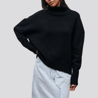 Sweter Damski z Golfem | Elegancki i Ciepły | Nowoczesny Styl | Idealny na Chłodne Dni