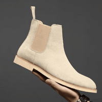 Botki Unisex z Zamszu | Styl Chelsea | Wygodne i Uniwersalne