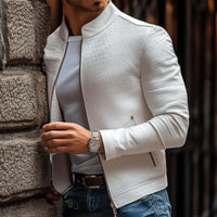 Kurtka Męska Slim Fit ze Stójką w Stylu Nowoczesnym | Kurtka Męska Przejściowa