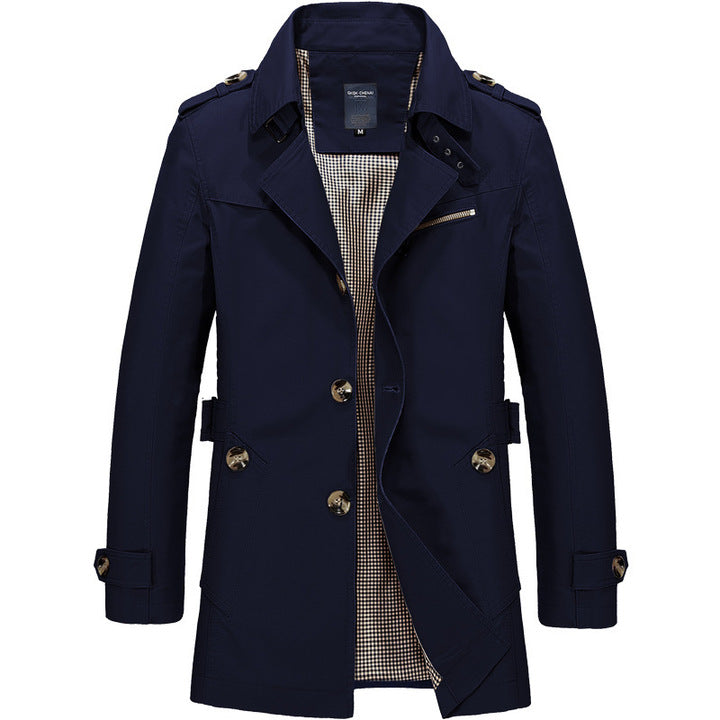 Kurtka Męska Przejściowa w Stylu Business Casual | Elegancka Kurtka Jesienno-Wiosenna