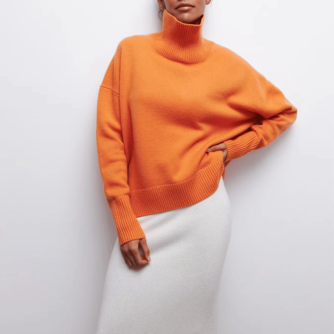 Sweter Damski z Golfem | Elegancki i Ciepły | Nowoczesny Styl | Idealny na Chłodne Dni