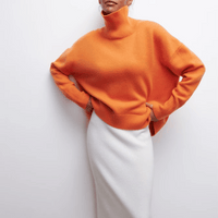 Sweter Damski z Golfem | Elegancki i Ciepły | Nowoczesny Styl | Idealny na Chłodne Dni
