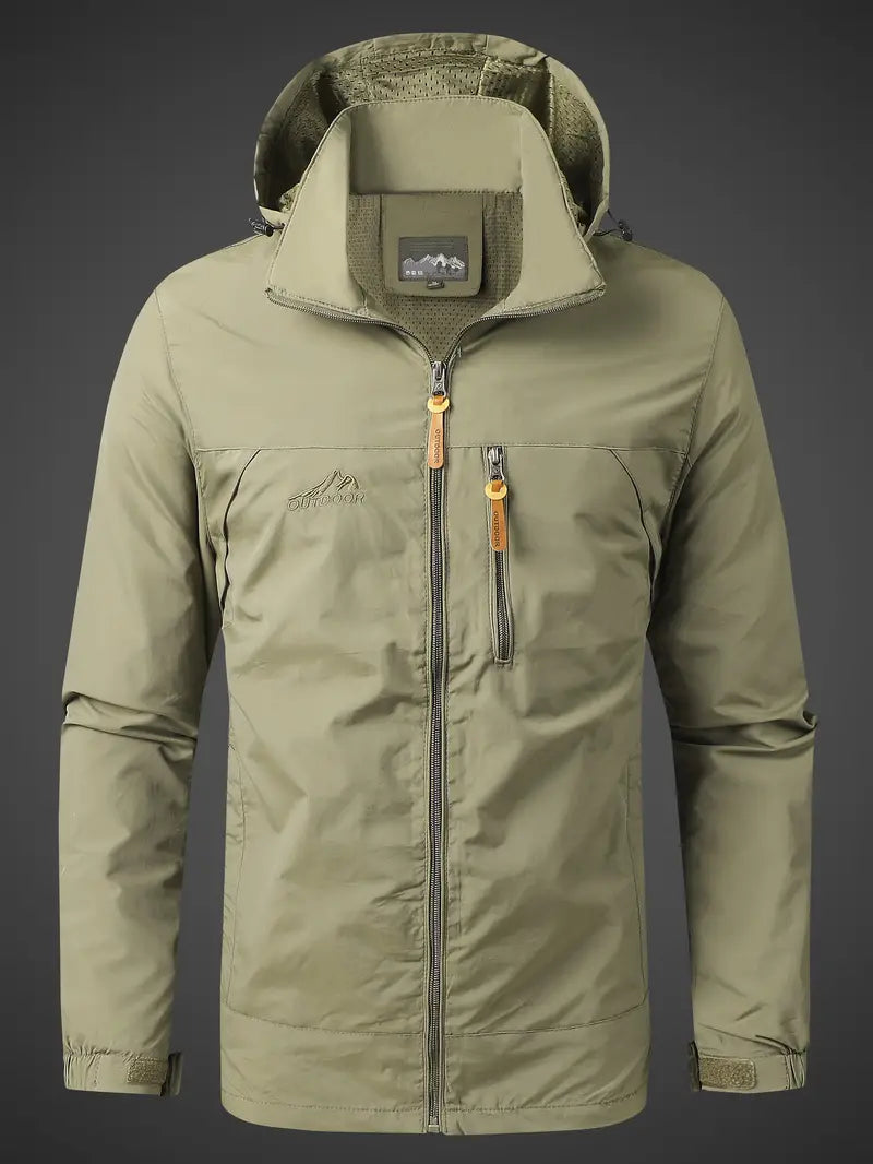 Kurtka Męska Outdoor Zimowa w Stylu Przeciwdeszczowym | Ciepła Kurtka Męska