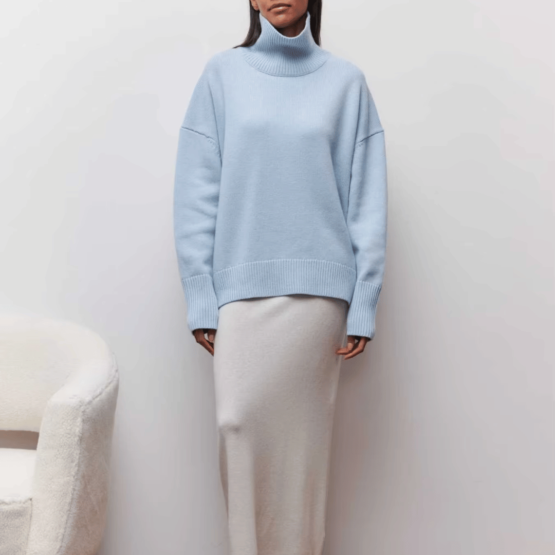 Sweter Damski z Golfem | Elegancki i Ciepły | Nowoczesny Styl | Idealny na Chłodne Dni