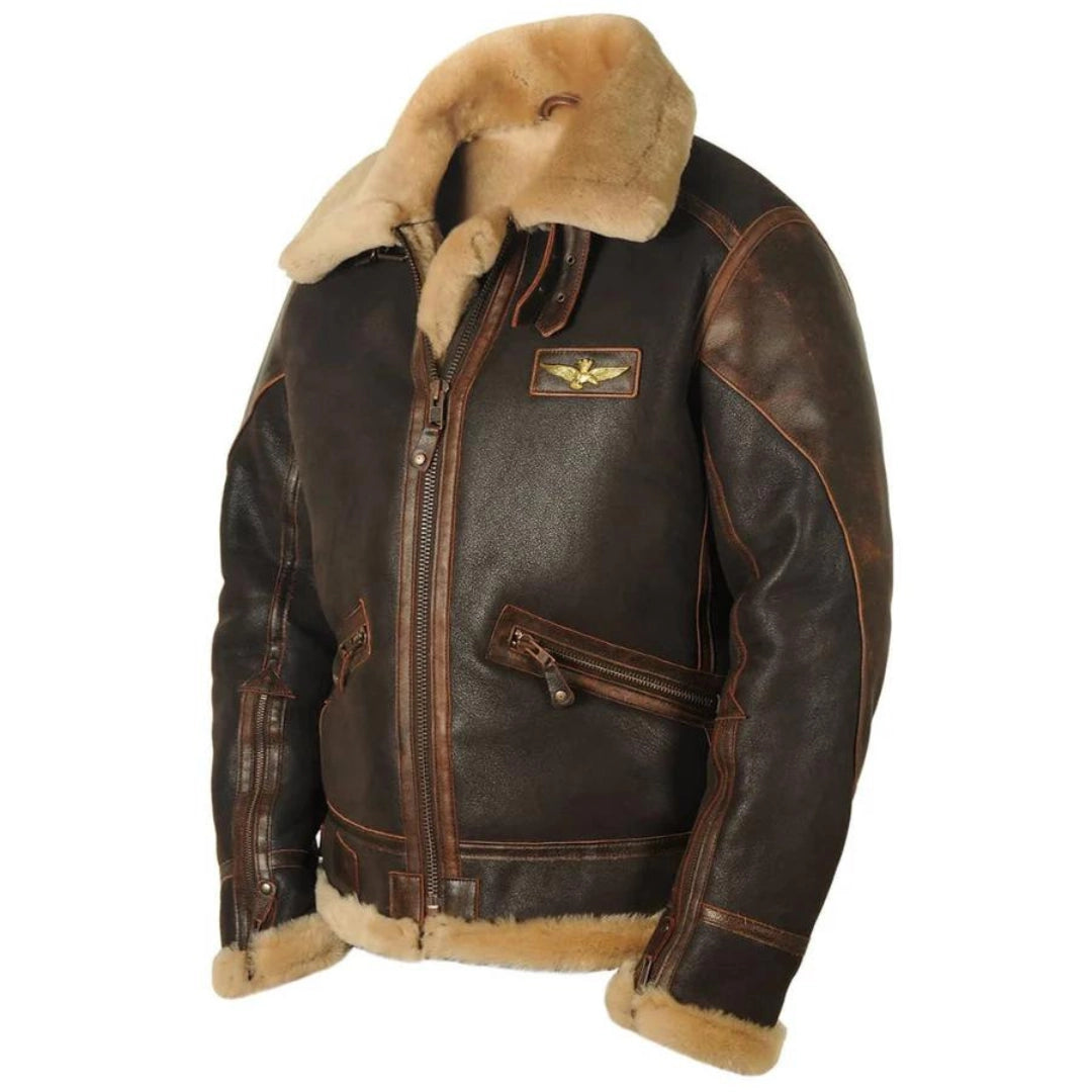 Kurtka Męska Bomber | Aviator Style | Ciepła i Wytrzymała | Idealna na Zimę