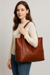 Torebka Damska Skórzana Shopper | Duża Torebka na Ramię Codzienna
