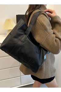 Torebka Damska Skórzana Shopper | Duża Torebka na Ramię Codzienna