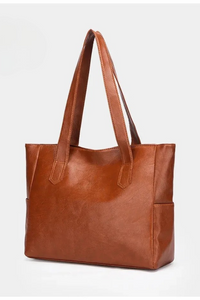 Torebka Damska Skórzana Shopper | Duża Torebka na Ramię Codzienna
