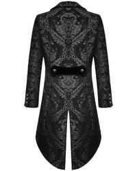 Płaszcz Męski w Stylu Gotyckim | Elegancki Płaszcz Męski z Długim Tyłem