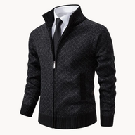 Sweter Męski z Półzamkiem | Wysoki Kołnierz | Styl Smart Casual