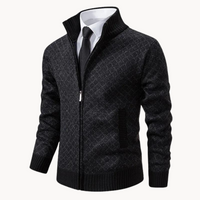Sweter Męski z Półzamkiem | Wysoki Kołnierz | Styl Smart Casual