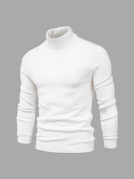 Golf Męski z Długim Rękawem w Klasycznym Stylu | Elegancki Sweter Męski