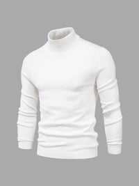 Golf Męski z Długim Rękawem w Klasycznym Stylu | Elegancki Sweter Męski