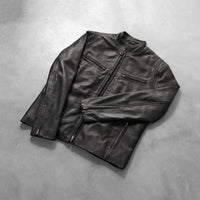 Kurtka Skórzana Męska Klasyczna | Elegancka Kurtka Przejściowa Czarna