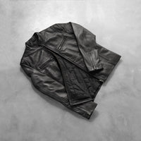 Kurtka Skórzana Męska Klasyczna | Elegancka Kurtka Przejściowa Czarna