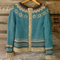Kardigan Damski w Stylu Nordyckim na Zimę | Ciepły Elegancki Sweter