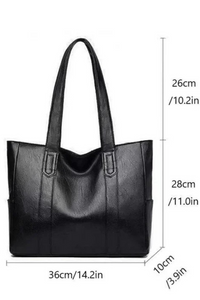 Torebka Damska Skórzana Shopper | Duża Torebka na Ramię Codzienna