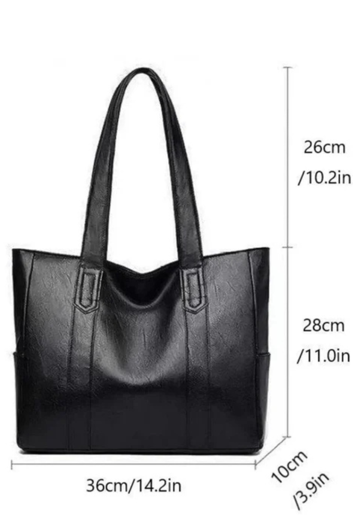 Torebka Damska Skórzana Shopper | Duża Torebka na Ramię Codzienna