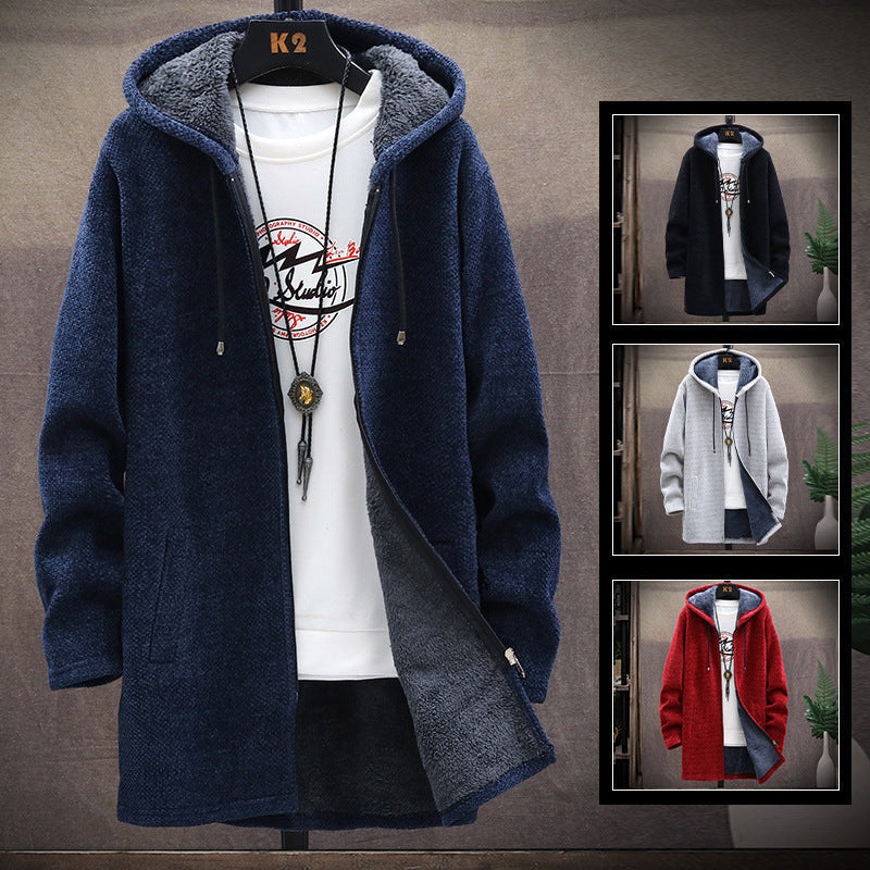 Płaszcz Męski w Stylu Overcoat | Casualowa Kurtka Zimowa dla Mężczyzn