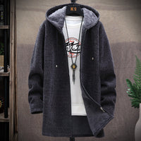Płaszcz Męski w Stylu Overcoat | Casualowa Kurtka Zimowa dla Mężczyzn