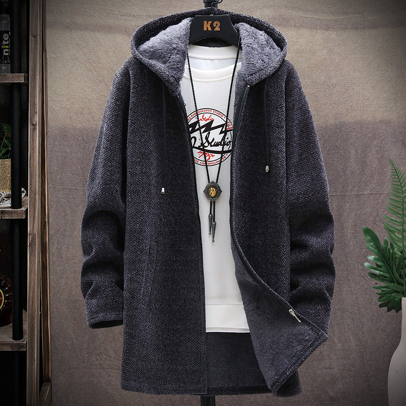 Płaszcz Męski w Stylu Overcoat | Casualowa Kurtka Zimowa dla Mężczyzn