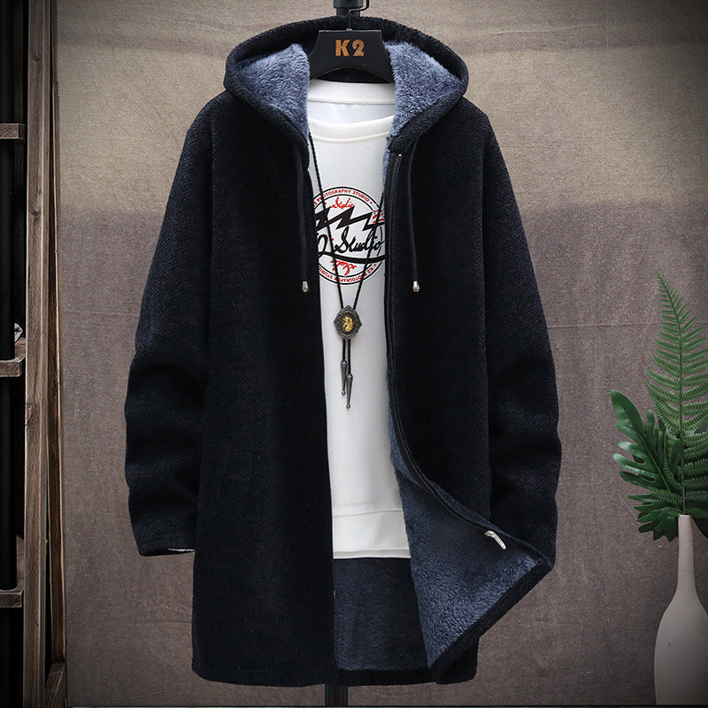 Płaszcz Męski w Stylu Overcoat | Casualowa Kurtka Zimowa dla Mężczyzn
