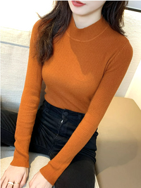 Damski Golf Sweter w Klasycznym Kroju na Jesień i Zimę | Elegancki Ciepły Sweter