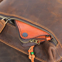 Klasyczny Plecak Skórzany z Przegrodą na Laptopa | Elegancki Plecak Podróżny