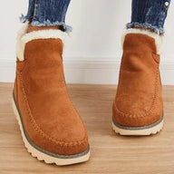 Zimowe Buty Damskie w Stylu Mid-Calf | Ciepłe Botki Damskie z Futerkiem