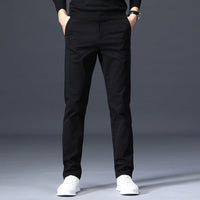 Spodnie męskie slim fit | Elegancki prosty krój | Oddychające i wygodne | Styl casual-smart