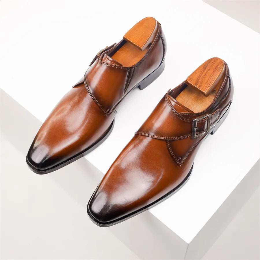 Eleganckie Buty Monk Strap | Klasyczny Styl | Wygodna Podeszwa
