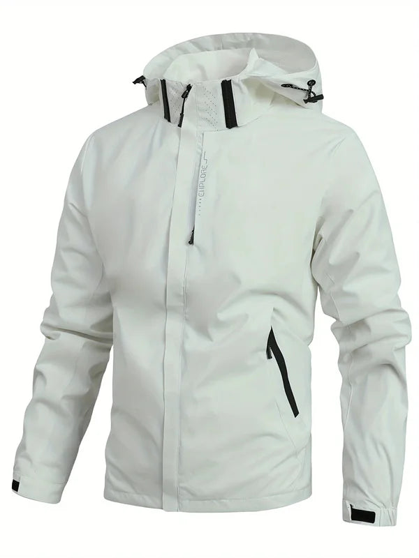 Kurtka Softshell Męska z Kapturem | Lekka Wiatroodporna Kurtka Outdoor