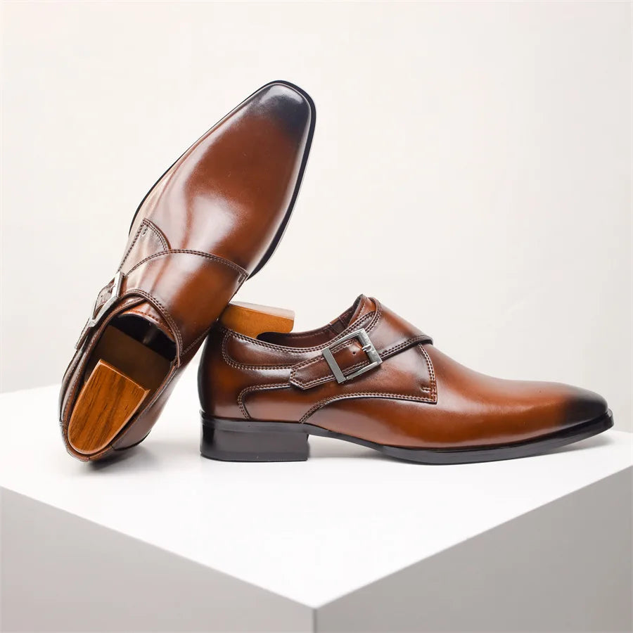 Eleganckie Buty Monk Strap | Klasyczny Styl | Wygodna Podeszwa