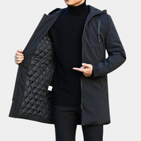 Kurtka Męska Zimowa w Długim Kroju | Elegancka i Ciepła Kurtka na Zimę