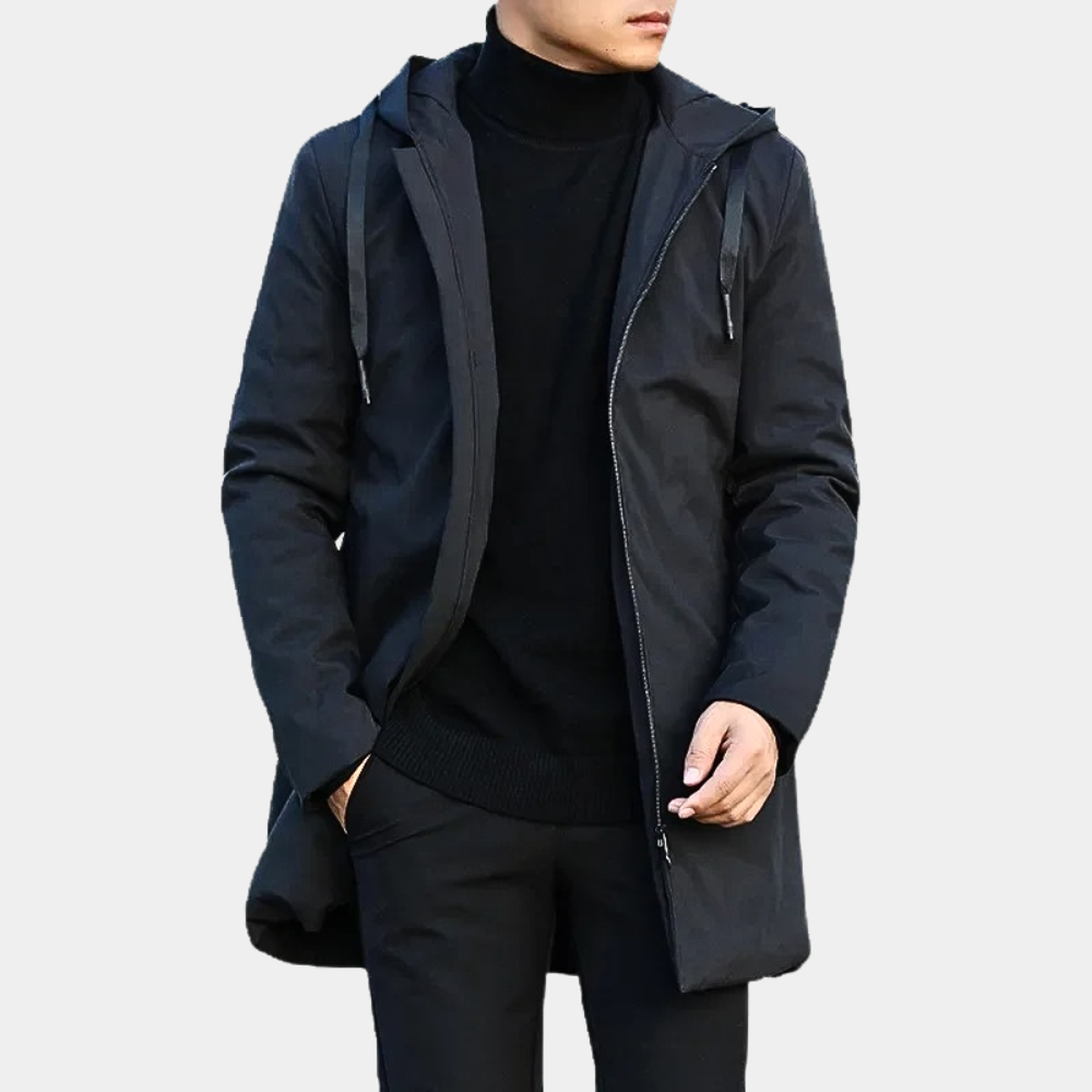 Kurtka Męska Zimowa w Długim Kroju | Elegancka i Ciepła Kurtka na Zimę