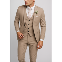 Garnitur Męski Slim Fit 3 Częściowy na Wesele | Nowoczesny Smoking na Eleganckie Okazje