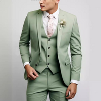 Garnitur Męski Slim Fit 3 Częściowy na Wesele | Nowoczesny Smoking na Eleganckie Okazje