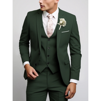 Garnitur Męski Slim Fit 3 Częściowy na Wesele | Nowoczesny Smoking na Eleganckie Okazje