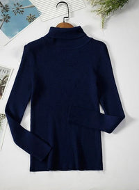 Golf Damski w Klasycznym Stylu z Długim Rękawem | Elegancki Sweter Damski