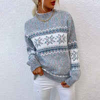 Sweter Świąteczny Damski w Stylu Nordyckim | Ciepły i Modny Sweter Zimowy