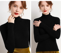 Damski Golf Sweter w Klasycznym Kroju na Jesień i Zimę | Elegancki Ciepły Sweter