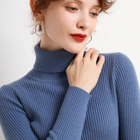 Damski Golf Sweter w Klasycznym Kroju na Jesień i Zimę | Elegancki Ciepły Sweter