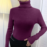 Damski Golf Sweter w Klasycznym Kroju na Jesień i Zimę | Elegancki Ciepły Sweter