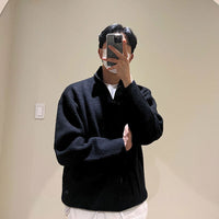 Sweter Męski z Półzamkiem | Styl Smart Casual | Jesienna Warstwa