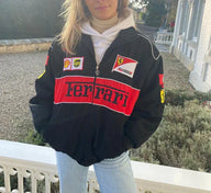 Kurtka Damska w Sportowym Stylu Racer | Lekka Kurtka Przejściowa