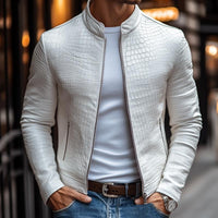 Kurtka Męska Slim Fit ze Stójką w Stylu Nowoczesnym | Kurtka Męska Przejściowa