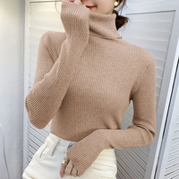 Damski Golf Sweter w Klasycznym Kroju na Jesień i Zimę | Elegancki Ciepły Sweter