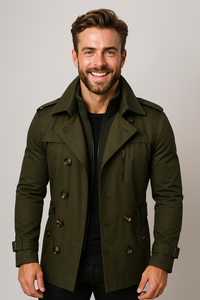 Kurtka Męska Przejściowa w Stylu Business Casual | Elegancka Kurtka Jesienno-Wiosenna
